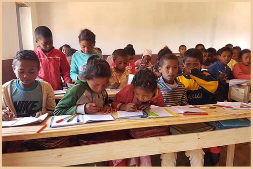Children in classroom
